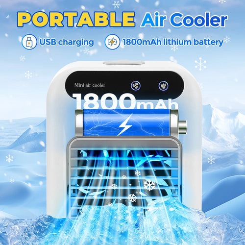 3 In 1 Fan AIr Conditioner Household Small Air Cooler LED Night Light